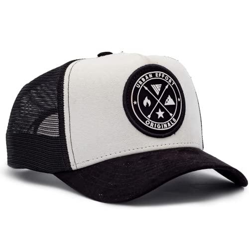 Black +White Trucker Hat | Original's | Urban Effort - Urban Effort