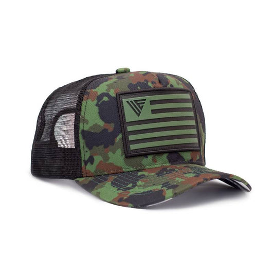 Patriotic Hat | Woodland Camo