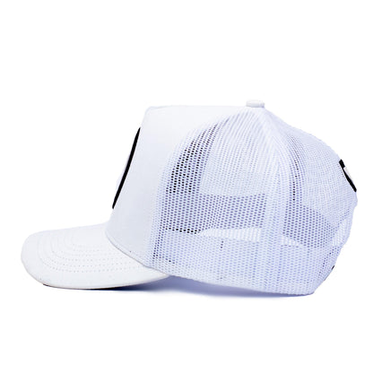 White + Black Patch Trucker Hat | Original's | Urban Effort - Urban Effort