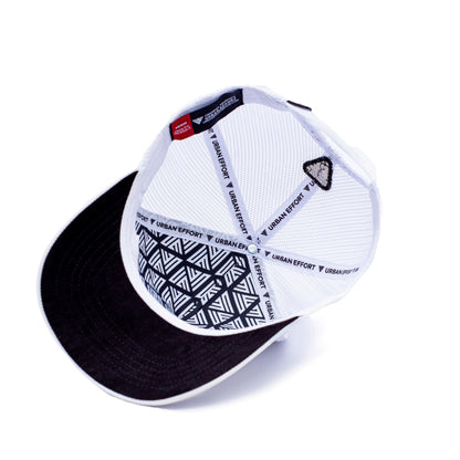 White + Black Patch Trucker Hat | Original's | Urban Effort - Urban Effort