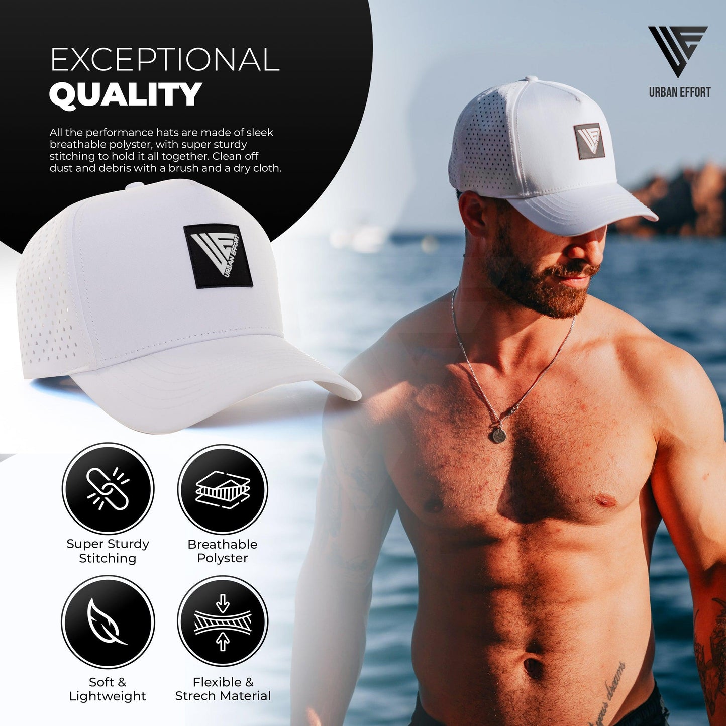 White Performance Hat | Urban Effort