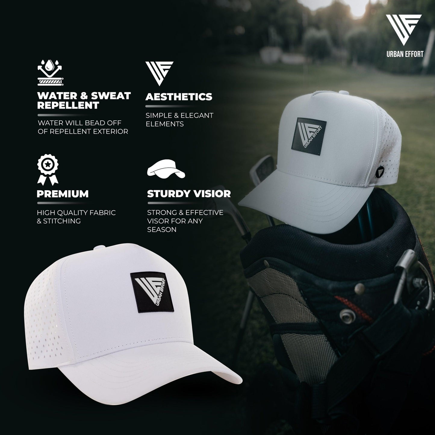 White Performance Hat | Urban Effort