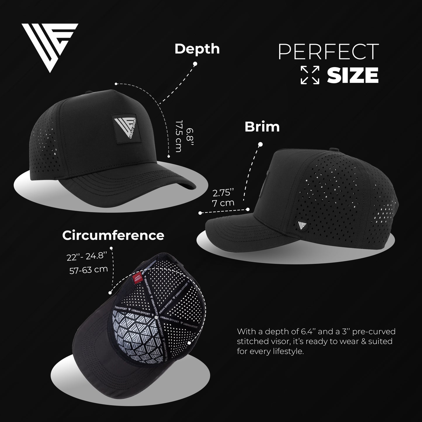 Black Performance Hat | Urban Effort