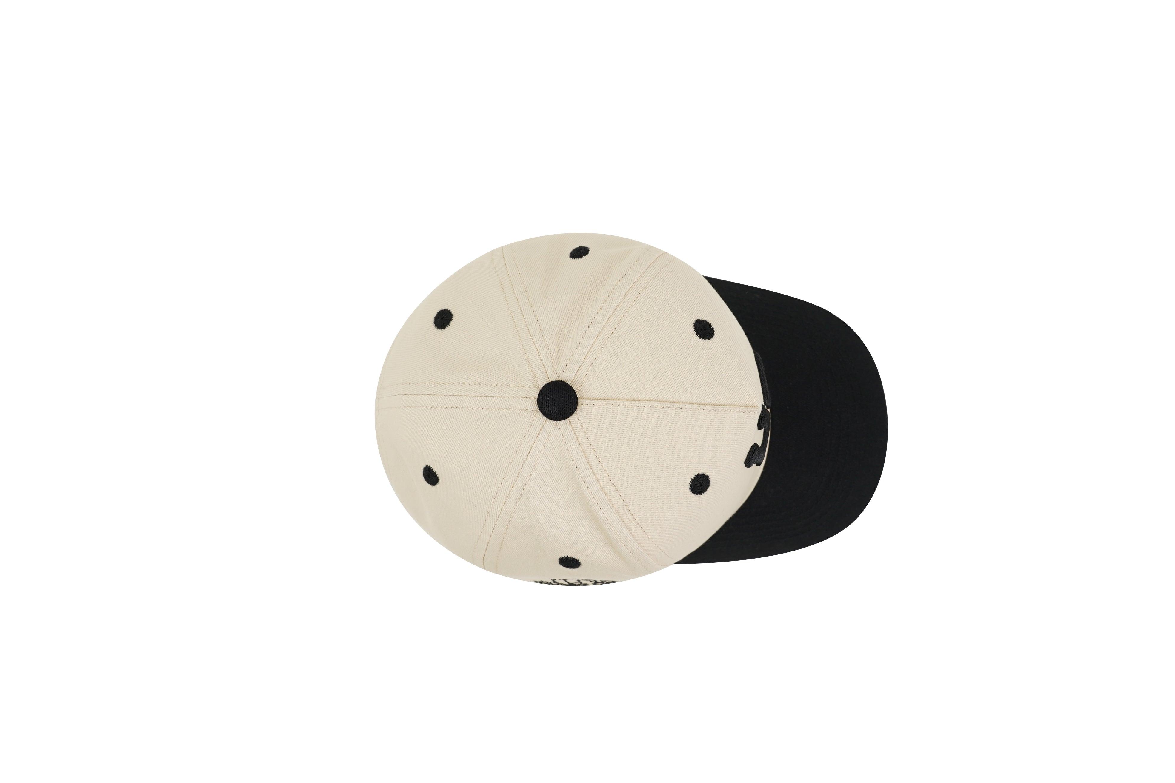 Off White + Black Sports Cap | Urban Effort