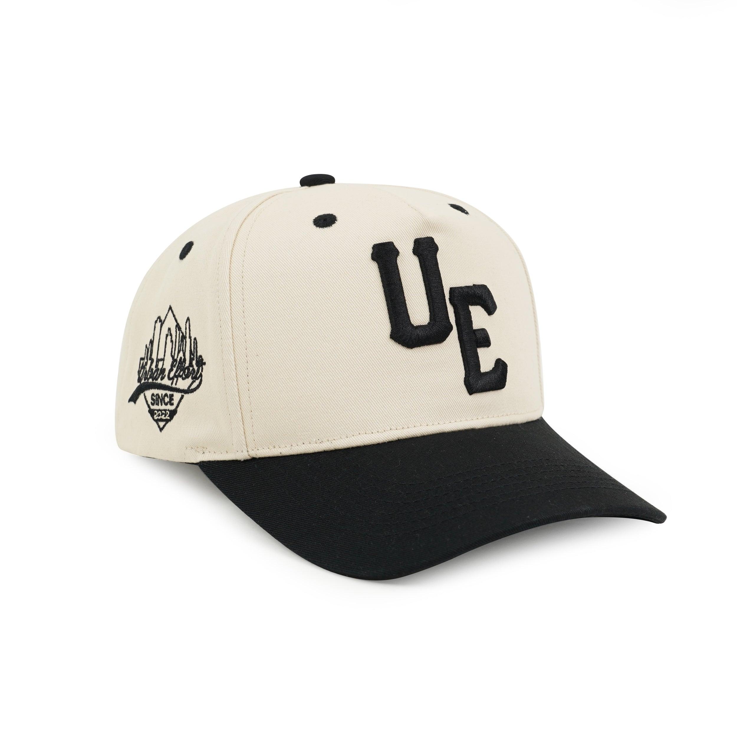 Off White + Black Sports Cap | Urban Effort