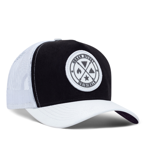 White + Black Trucker Hat | Original's | Urban Effort