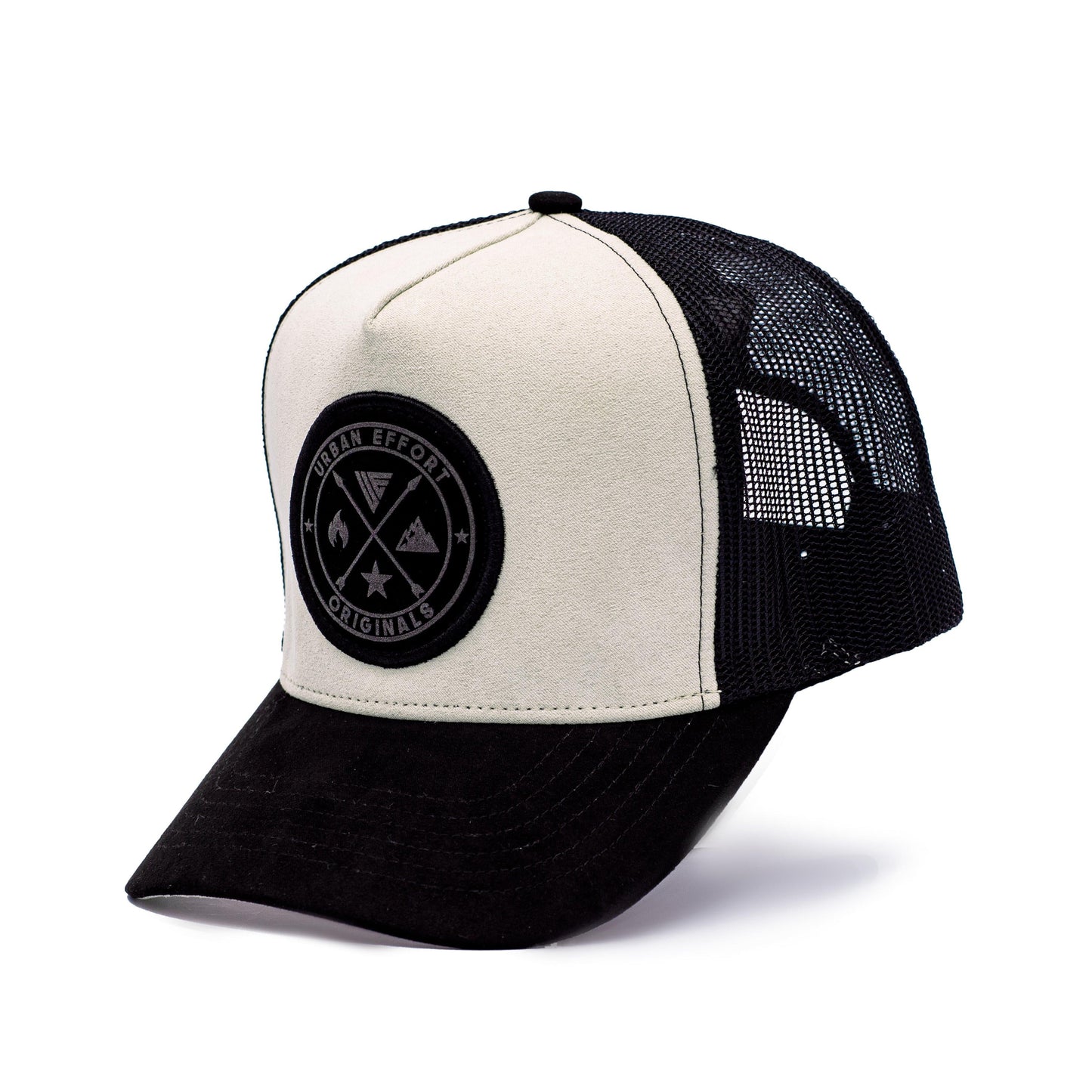 Black + Cream Trucker Hat | Original's | Urban Effort - Urban Effort