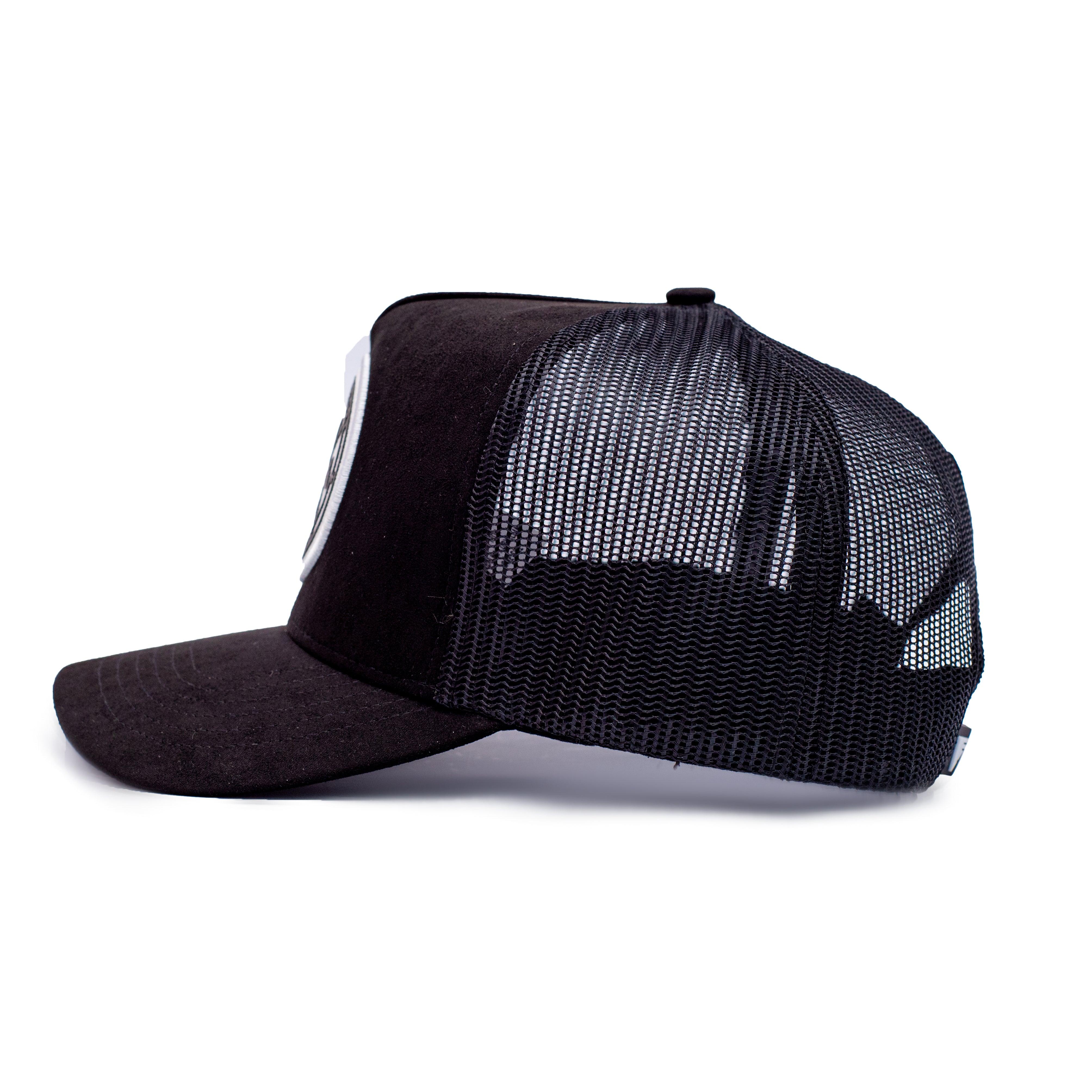 Black & White Patch Mesh Cap | Urban Effort High-Quality Trucker Hats