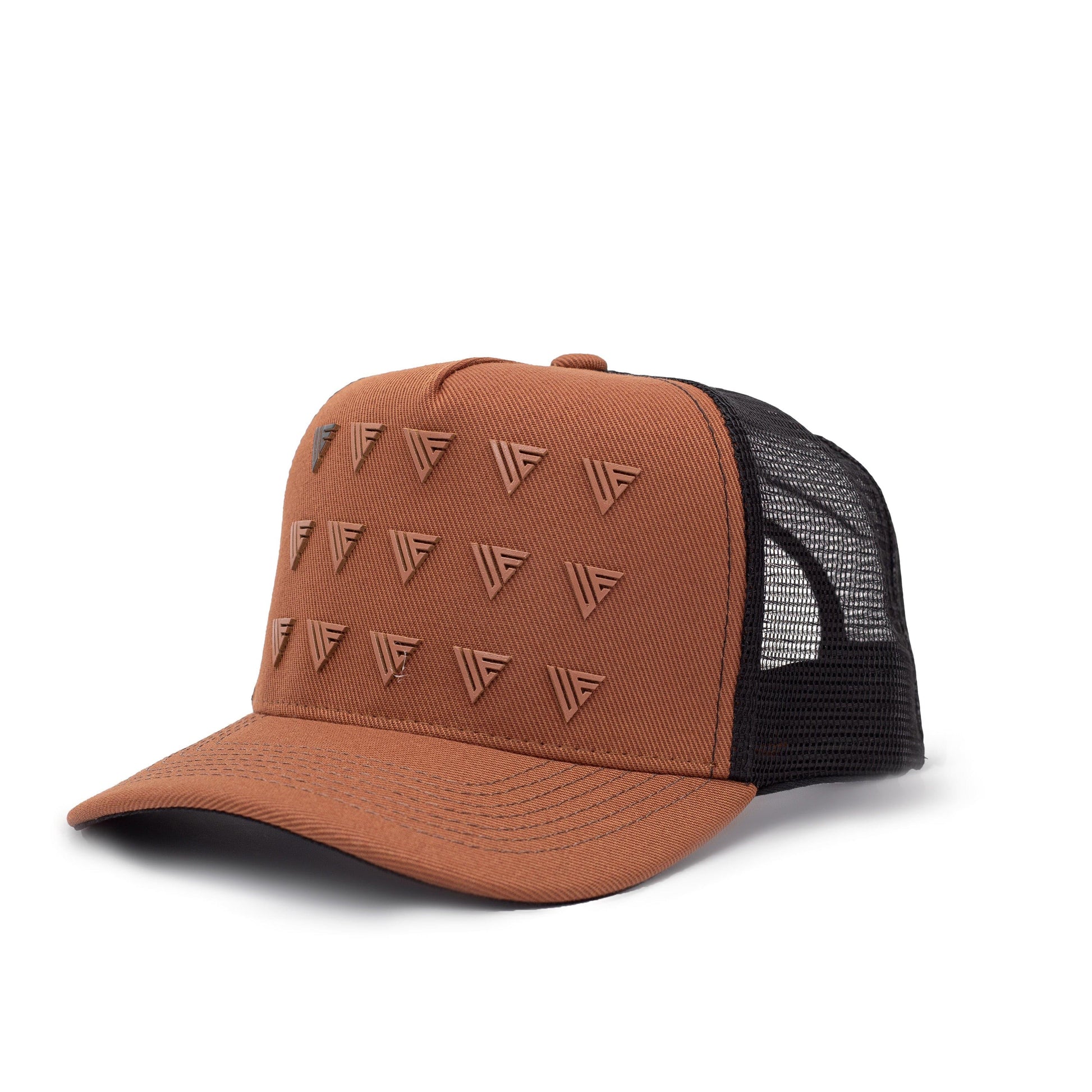 Brown Trucker Hat | Multilogo | Urban Effort - Urban Effort