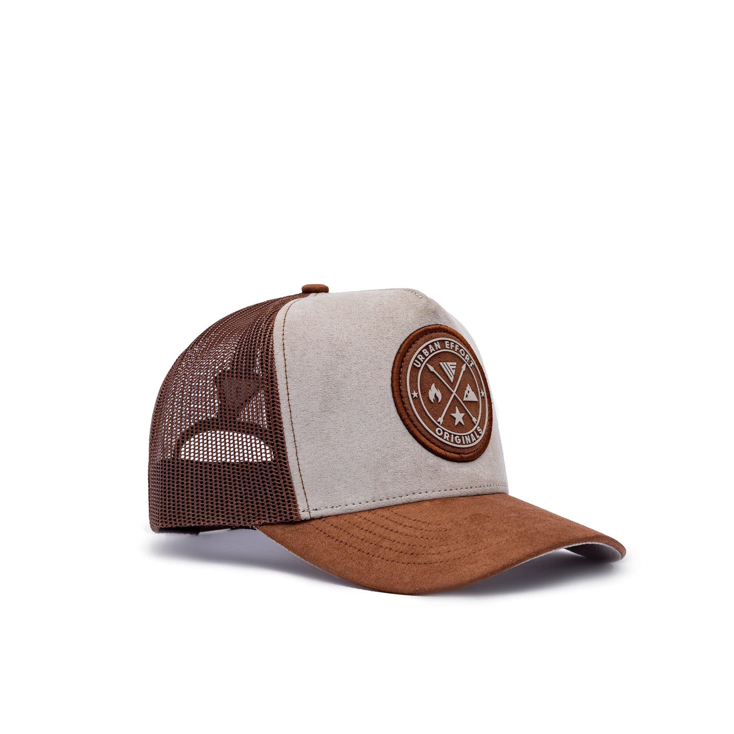 Gray + Brown Trucker Hat | Original's | Urban Effort - Urban Effort