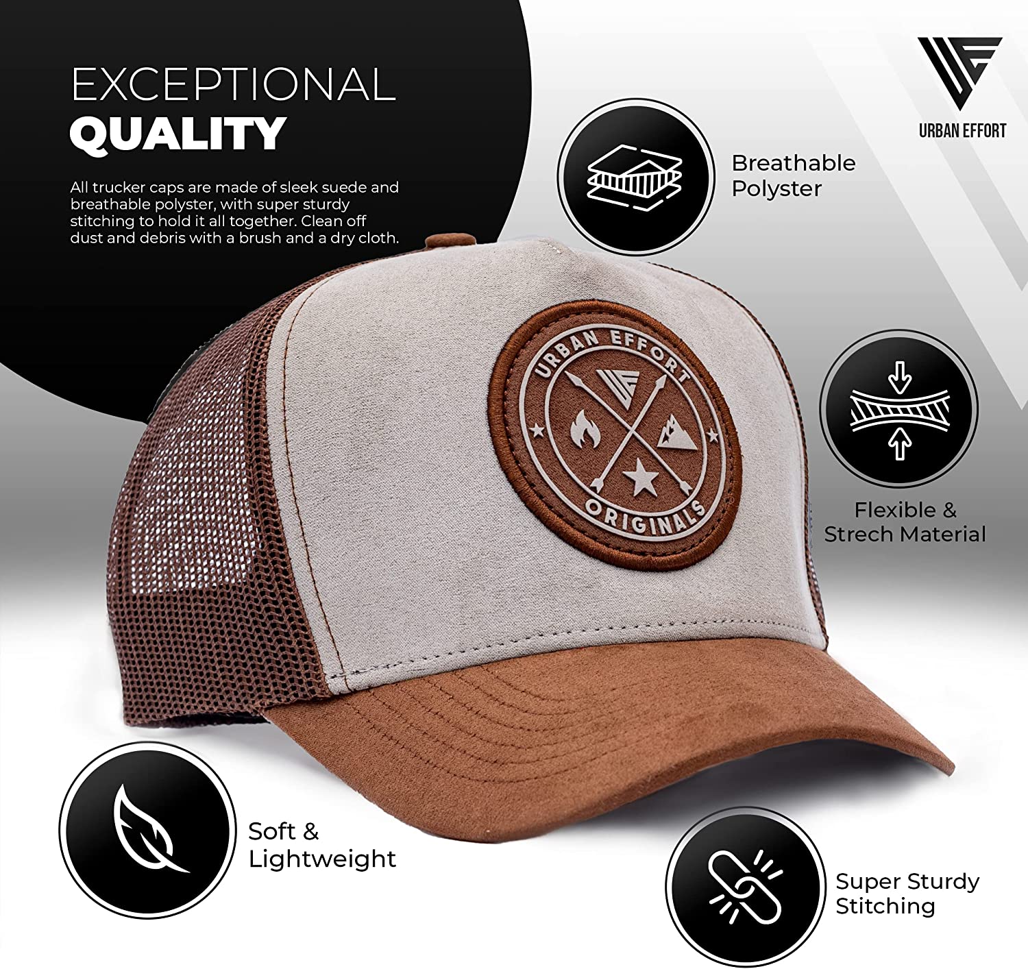 + Brown Effort | | Gray Hat Original\'s Urban Trucker