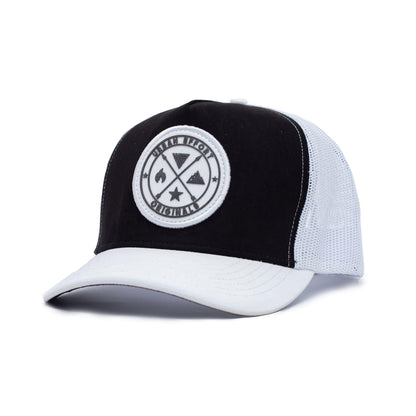 White + Black Trucker Hat | Original's | Urban Effort - Urban Effort